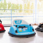 Qaba Toddlers 12V Ride-on Bumper Car with 360 Degree Spin and Remote Control - Light Blue-Option for remote or child driving enhances safety and control 