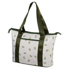 General Supply Goods + Co Printed Tote Bag with Interior Pockets - Sage-PEVA lining allows for easy wipe-clean maintenance