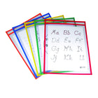 C-Line Reusable Dry Erase Pockets - 9" x 12" - Primary Colors - 2 Packs of 5-Reusable super heavyweight pocket lasts a long time