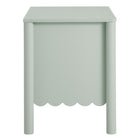 Modway Emmeline Scalloped 2-Drawer Nightstand - Sage-5
