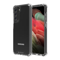 AXS PROShield Military Grade Protection Clear Case for Samsung Galaxy S21 FE 5G - Black-Reinforced Corners maximize shock absorption
