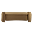 Modway Nebula Upholstered Performance Velvet Bench - Cognac-6