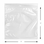 KL Rubber - Sac refermable en polyéthylène avec trou de suspension - 2 Mil - 6 x 6 po - paquet de 1000-Recyclable et respectueux de l’environnement