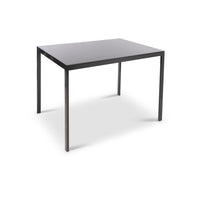Can-Bramar Glassara Writing Desk - Black-Writing Desk is designed in a clean, contemporary, and minimalist style