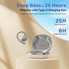 echelon RoundSound Open Ear True Wireless Earbuds - White-Fast Charging and Long Battery Life  Up to 18 hours total with the charging case, ensuring uninterrupted use