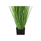 Monarch Specialties - Plante Artificielle - 47 po H - Arbre D'Herbe - Mis En Pot - Touche Réelle - Herbe Verte - Pot Noir-Aucun assemblage requis: dimensions du produit : 15 po L x 15 po W x 47,25 po H