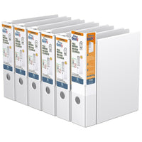 QuickFit Reliure robuste, 3 po, anneaux en D, Blanc, paquet de 6-3 Reliure À Anneaux