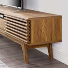 Modway Render 70" TV Stand - Walnut-Smooth Wood Grain Laminate