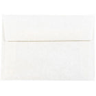 JAM Paper 4Bar A1 Parchment Invitation Envelopes - 3.625" x 5.125" - White Recycled - 50 Pack-Colour: White, Envelopes feature a marbled parchment finish for an elegant touch