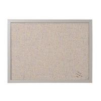 MasterVision Panneau d'affichage en tissu gris - 18 x 24" - Cadre en bois gris-Tableau combiné avec surfaces magnétiques effaçables à sec et en tissu d'affichage