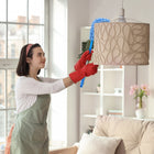 Gritt Commercial 22" Flexible Wand Duster - Microfiber and Chenille Sleeve - 20" Pole - 2 Pack-Excellent for dusting high, hard-to-reach areas, including ceiling fan blades, walls, ceilings, entertainment centers, cabinets and more