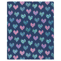 Staples Report Cover - Letter Size - Pixelated Heart-Pixelated heart design