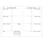 Quo Vadis Sapa X Academic Weekly Planner - August to July - 9 cm W x 14 cm H - Assorted Colours - Bilingual-2 colour grid on white paper