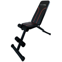 MotionGrey Adjustable Weight Bench - Foldable Workout Bench for Dumbbell Strength Training - Black-Easily switch between incline, decline, and flat settings to support a wide range of exercises for full-body training