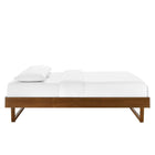 Modway Billie Wood Twin Platform Bed Frame - Walnut-Assembly Required