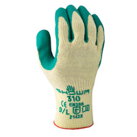 Atlas - Gants en latex de caoutchouc naturel à prise en main optimale - Doublure polycoton - Vert/Jaune - Taille XL-Latex de caoutchouc naturel
