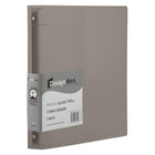 JAM Paper Plastic 1" 3-Ring Binder - Smoke Grey-Colour: Smoke Grey Three Ring Plastic Binder - 1 Inch Wide | Be stylish and organized with colourful binders.