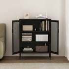 Manhattan Comfort Amelia 31.5" Modern Accent Cabinet - Black-Clean Lines and a Minimalist Silhouette, Perfect for Contemporary and Transitional Spaces
