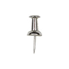 JAM Paper Colourful Push Pins - Silver - 100 Pack-Quantity: 100 Push Pins | Durable and reusable thumbtacks designed for a long lasting, strong hold