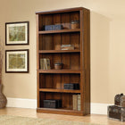Sauder 5 Shelf Bookcase, Washington Cherry-Quick and easy assembly with patented slide-on moldings