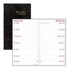Brownline 2026 Two-Week Pocket Planner - 6" x 3-1/2" - Black - English-12-Month: January 2026 to December 2026