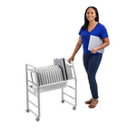 Luxor 16-Device Open AC Charging Cart for Tablets/Chromebooks-Includes 16-outlet UL and cUL Listed 125V/15A power strip with 450 joules surge protection