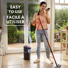 Vileda H2prO Flat Mop System-Easy to fill water-tank, fits under standard faucets