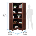 Sauder Corner 5-Shelf Bookcase - Select Cherry-8