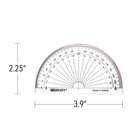 Westcott 4" Protractor - 180 degrees-180 degrees, 100mm/4"
