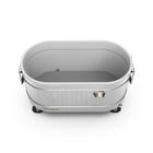 Permasteel 80 qt Rolling Cooler - Galvanized Steel-Handle: Extra large handles for effortless lifting