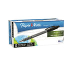 Paper Mate Flexgrip Ultra Recycled Ballpoint Pens Retractable – 1.0mm – Black – 12 Pack  -Rubberized barrel for extra comfort