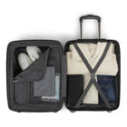 Bugatti  Brussels 3-Piece Hardside Luggage Set - ABS - Red-Telescopic trolley handle with multi-stage locking heights