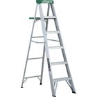 Featherlite 2400 Series 6' Commercial Duty Aluminum Stepladder-Nominal Height: 6'