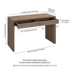 Hudson&Canal Pembroke 48'' Desk - Antiqued Grey Oak-8
