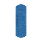 Wasip - Bandes de pansements bleus en tissu détectable de métal - 7,5cm x 2,5cm - Paquet de 100-Pansement bleu en tissu avec métal rapidement détectable