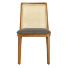 Modway Monarch Wood and Rattan Dining Side Chair - Honey/Natural/Grey-8