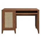 Modway Soma 47" Office Desk - Walnut-Hinged Door