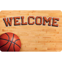 Ashley Productions The Original Fun Mat Welcome Mat - 15.5" x 23.5" - Basketball Welcome-Measurement & Design: The Basketball Welcome Mat measures 15.5" x 23.5".