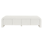 Modway Waterflute 68" Fluted TV Stand - White Matte-Arrives fully assembled