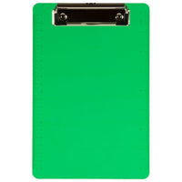 JAM Paper Small Plastic Memo Clipboards with Low Profile Metal Clip - Mini (6 x 9) - Green-Colour: Green | Be stylish and organized with colourful clipboards.