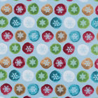JAM Paper Christmas Wrapping Paper - 30" x 25' - Painted Snowflake Orbs -4