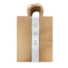 Reliabag - Sacs en papier à poignées torsadées - Kraft - 10 l x 5 P x 13 H po - Paquet de 25-Fabriqué avec du papier kraft premium 120 gsm
