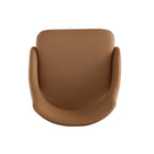 Manhattan Comfort - Chaise de salle à manger moderne Tremont 55,1 cm en similicuir rembourré - Saddle-23,6 po L x 21 po l x 33,9 po H