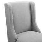 Modway Baron Upholstered Fabric Counter Stool - Light Gray-Assembly Required