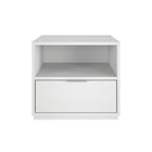 Nexera Hunter Nightstand - White-Enhanced Storage Features:Additional storage space with a convenient drawer. Space over the drawer for extra storage