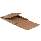 JAM Paper Vertical Snap Closure Portfolio - 12 1/8 x 9 x 1/2 - Brown Kraft-These portfolios feature a snap closure, keeping your items safe yet, allowing you to retrieve them in a snap