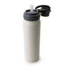 General Supply Goods + Co Stainless Steel Water Bottle with Dual lids - 730 ml - Putty -Dual purpose lid