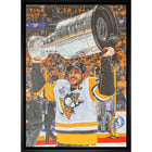 Sidney Crosby Pittsburgh Penguins Raising Cup - Framed Canvas - 22" x 31"-Premium canvas print with gallery-wrapped edges