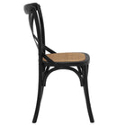 Modway - Gear Fauteuil d’appoint de salle à manger Ensemble de 2 - Noir-7
