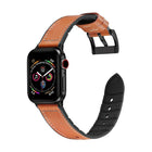 JCPal Gentry Leather Band for Apple Watch 38/40mm - Coffee Brown-Genuine Leather Material